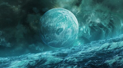 Wall Mural - uranus planet generative ai