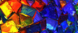 Vibrant Abstract Multicolored Geometric Crystal Background