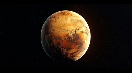 Wall Mural - planet Mars generative ai