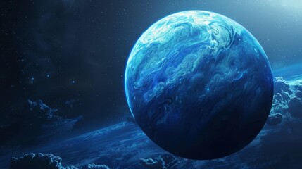 Wall Mural - planet neptune generative ai