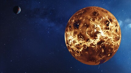 Wall Mural - planet venus generative ai