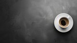 Blank Gray Background With One Cup Of Coffee Minimalistic Wallpaper Backdrop
