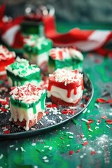 vertical banner, celebration of Republic Day in Italy, national Italian cuisine, traditional Italian desserts, treats for children, souffle cake