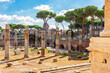 Ancient columns in Trajan Forum, Rome, Italy