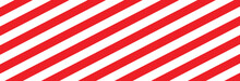 Red, White Stripe. Seamless Red Stripes Pattern Design Candy Cane Pattern. From Thin Line To Thick. Parallel Stripe. Red Streak On White Background.  Abstract Geometric Patten , Eps 10