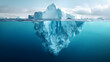 © Jakob - concept of company values: ice berg above and below the surface