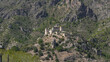 Vista aerea del Castillo de Perputxent , castillo templario , está situado en el término municipal de Lorcha España