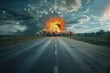 The Future of War: Nuclear Bomb Explosion on Road to Nowhere
