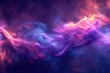 Isolated Fractal Noise in Abstract Colours - High-Resolution Nebula Fiber Render with Fractal Smoke Effect
