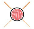 sushi seafood roll icon