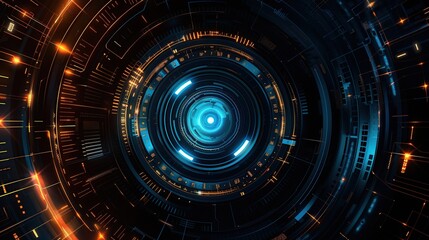Aufkleber - Cyber security data protection business technology privacy concept. Abstract technology background.