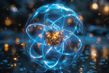 Poster - leveraging atomic processes to create a sustainable energy solution for future generations. concept 