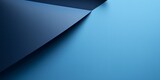 Fototapeta Kosmos - Blue background with dark blue paper on the right side, minimalistic background, copy space concept, top view, flat lay, high resolution photography, stock photo, professional color grading