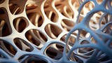 Fototapeta Natura - horizontal abstract sculpture resembles bone structur UHD Wallpaper