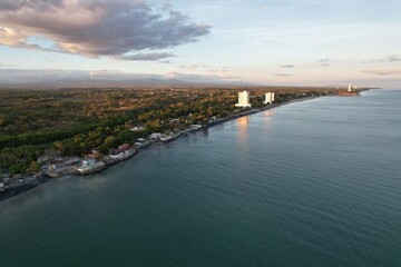 Wall Mural - Aerial views from over Playa Blanca, Panama