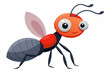 bullet ant vector illustration