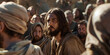 © VALUEINVESTOR - Jesus Christ in the middle of an ancient crowd, generative AI