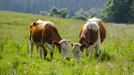 cow on meadow