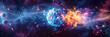 Vivid Illustration of Nuclear Fusion: The Cosmic Dance of Atoms