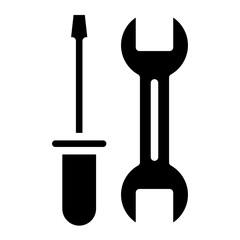 Sticker - wrench and screwdriver