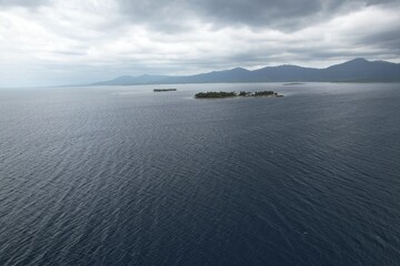 Wall Mural - Aerial views from over the San Blas Islands off the coast of Panama