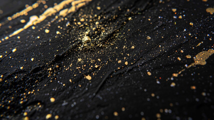 Wall Mural - Abstract blur gold bokeh background.