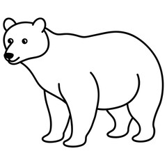 Poster - polar bear vector illustration