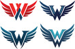 Letter W Logo With Eagle  | Letter W Logo With Eagle Wings | Letter W Logo 