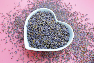 Wall Mural - Dried lavender buds for brewing a herbal tea