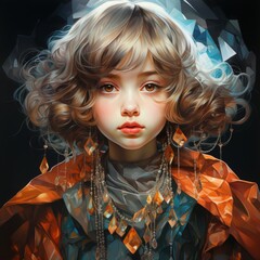 Poster - Generative AI Gemstone Girl