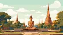 World Heritage Sukhothai Historical Park Head Buddh