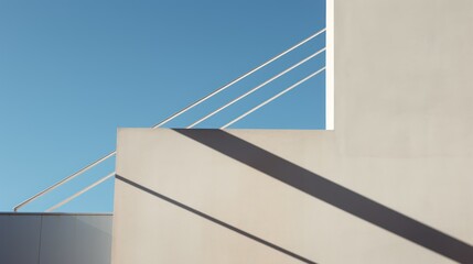 Poster - lines and shapes in monochrome tones, conveying a sense of modernity and sophistication.