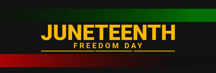 Wall Mural - Juneteenth Independence day design. Emancipation or Freedom Day background. Vector illustration