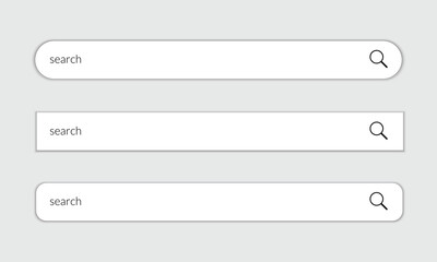 Poster - search bar for user Interface, web, ui, search box with shadow, quick search box vector illustration.