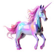 PNG Unicorn iridescent animal mammal horse