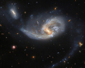 Wall Mural - interactive galaxies in outer space.