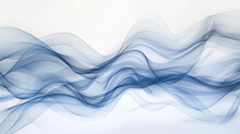 A Radiant Cornflower Blue Abstract Wave Background With A White Backdrop.