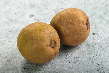 Sweet exotic tropical fruit - Sapodilla