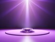 3D rendering of light violet background with spotlight shining down on the center.