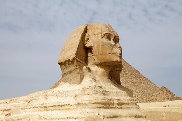 Wall Mural - The Great Sphinx and the Great Pyramid, Giza, Egypt