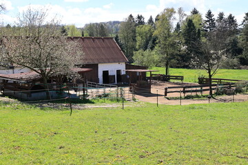 Poster - Frühlingslandschaft bei Schwerte in Nordrhein-Westfalen	