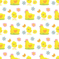 Sticker - easter seamless pattern-05