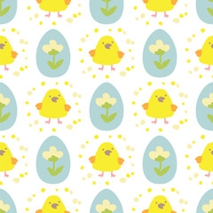 Sticker - easter seamless pattern-10