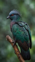 Poster - black crowned pigeon