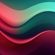 Abstract maroon and green gradient background with blur effect, northern lights. Minimal gradient texture for banner design. Vector illustration