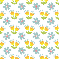 Sticker - floral seamless pattern-19