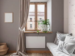 Stylish serenity composition with chic home decor, warm colors and textures.