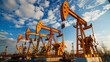 © Ndoomyim - Pumpjacks Against the Backdrop of a Vivid Sky