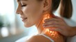 Soothing Chiropractic Healing for Neck Pain. Concept Chiropractic Adjustments, Neck Pain Relief, Healing Techniques, Patient Education, Lifestyle Management