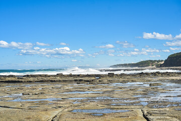 Canvas Print - Wild surf at Norah Heads, NSW